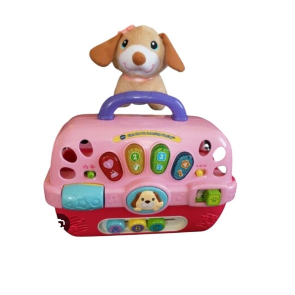 V Tech Pet Carrier with plush dog